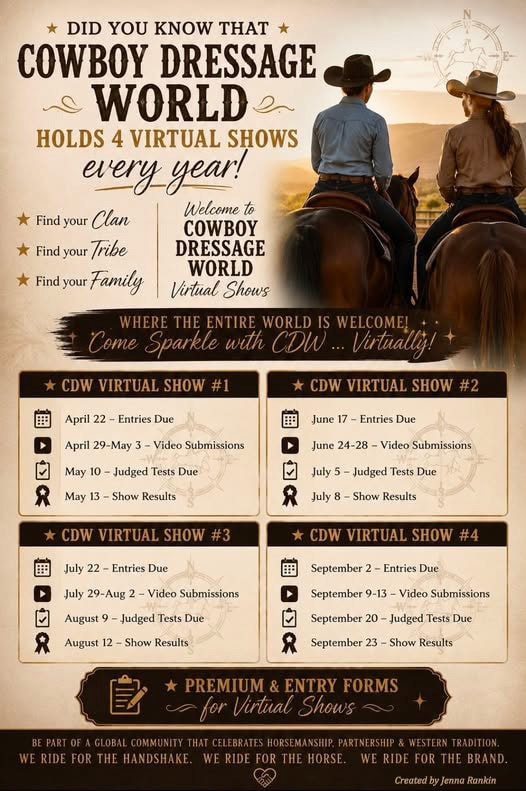 Cowboy Dressage World Virtual Shows